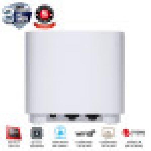 Bộ thu phát wifi 6 Asus Mesh XD4 (W-3-PK) AX1800Mbps - Màu trắng